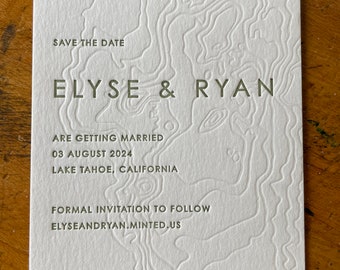 Lake Tahoe invites or save the dates