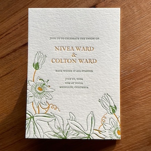 Letterpress Wedding Invitations