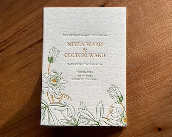 Letterpress Wedding Invitations