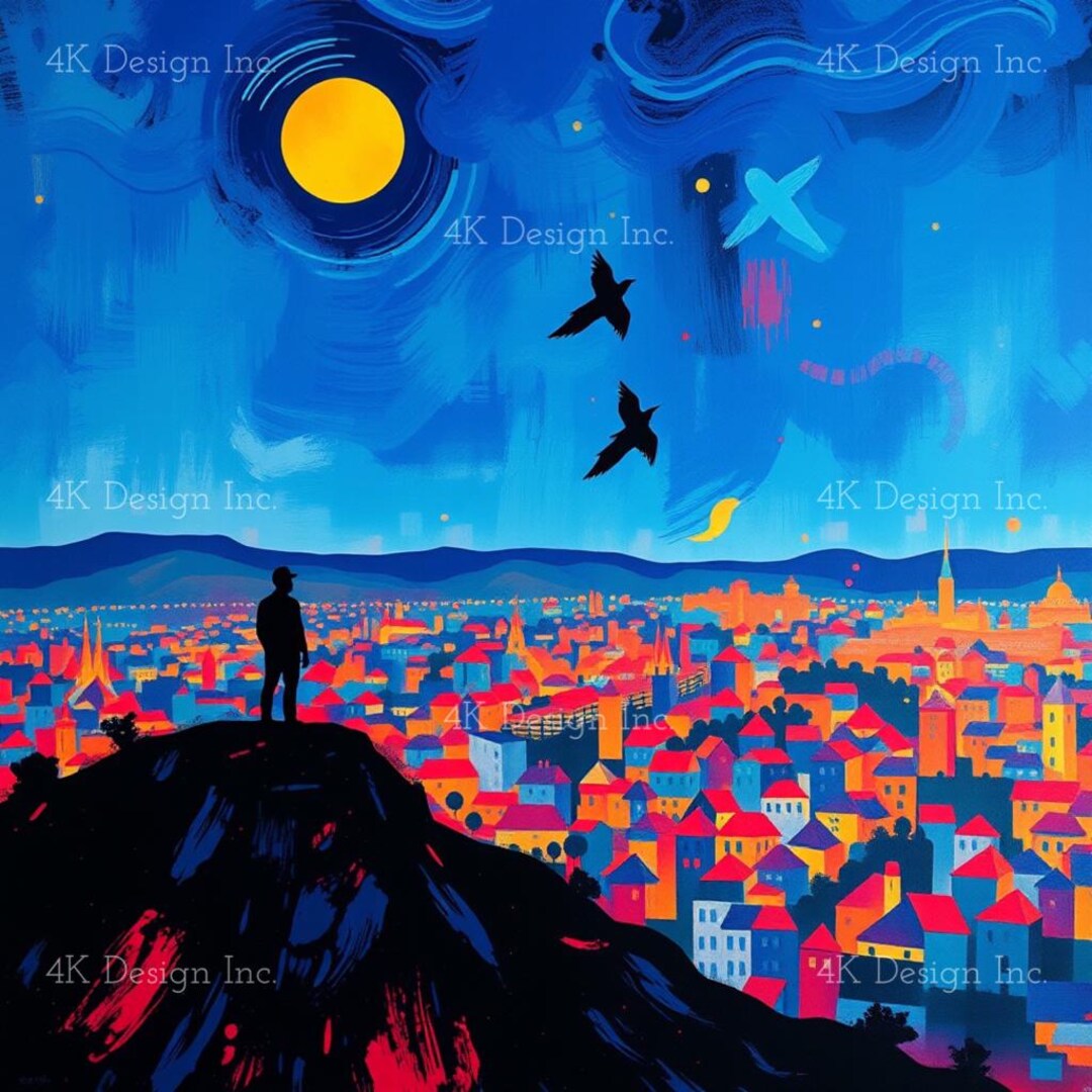 5 ABSTRACT Poster Colour on Canvas Etsy