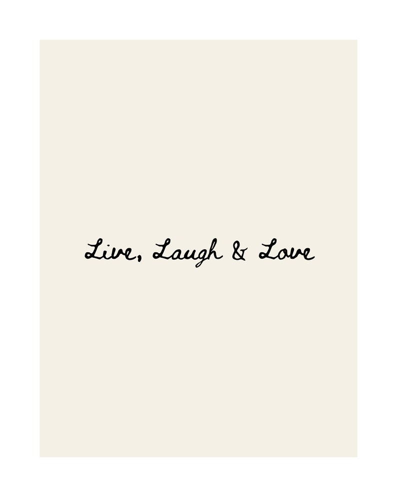 Live, Laugh Love Print - Digital - Etsy