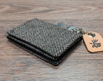 Wallet - gray herringbone