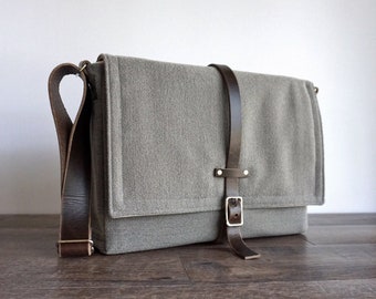 13" / 15" MacBook Pro Retina messenger bag - medium gray