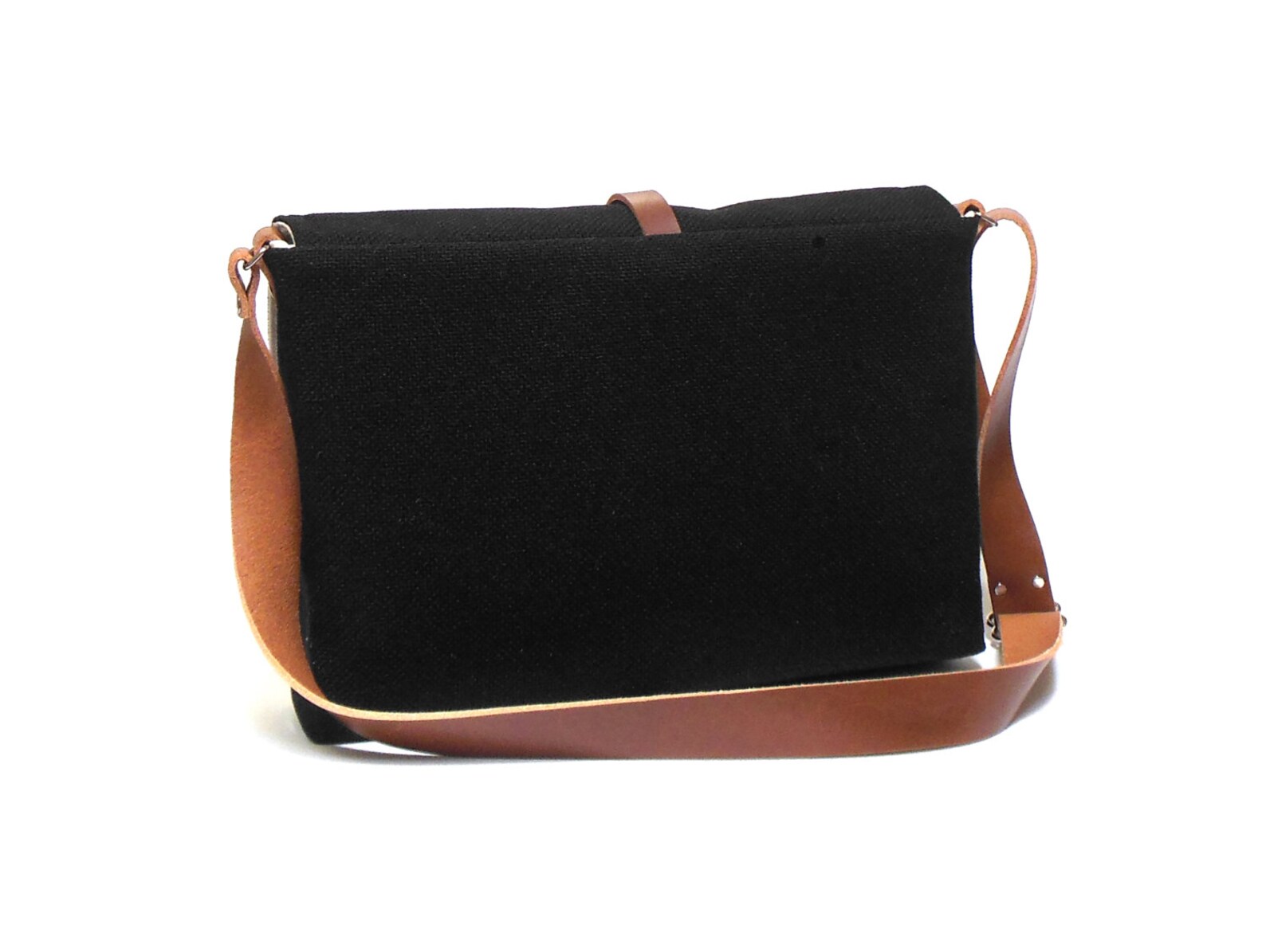 Macbook Air Messenger Bag Black Etsy