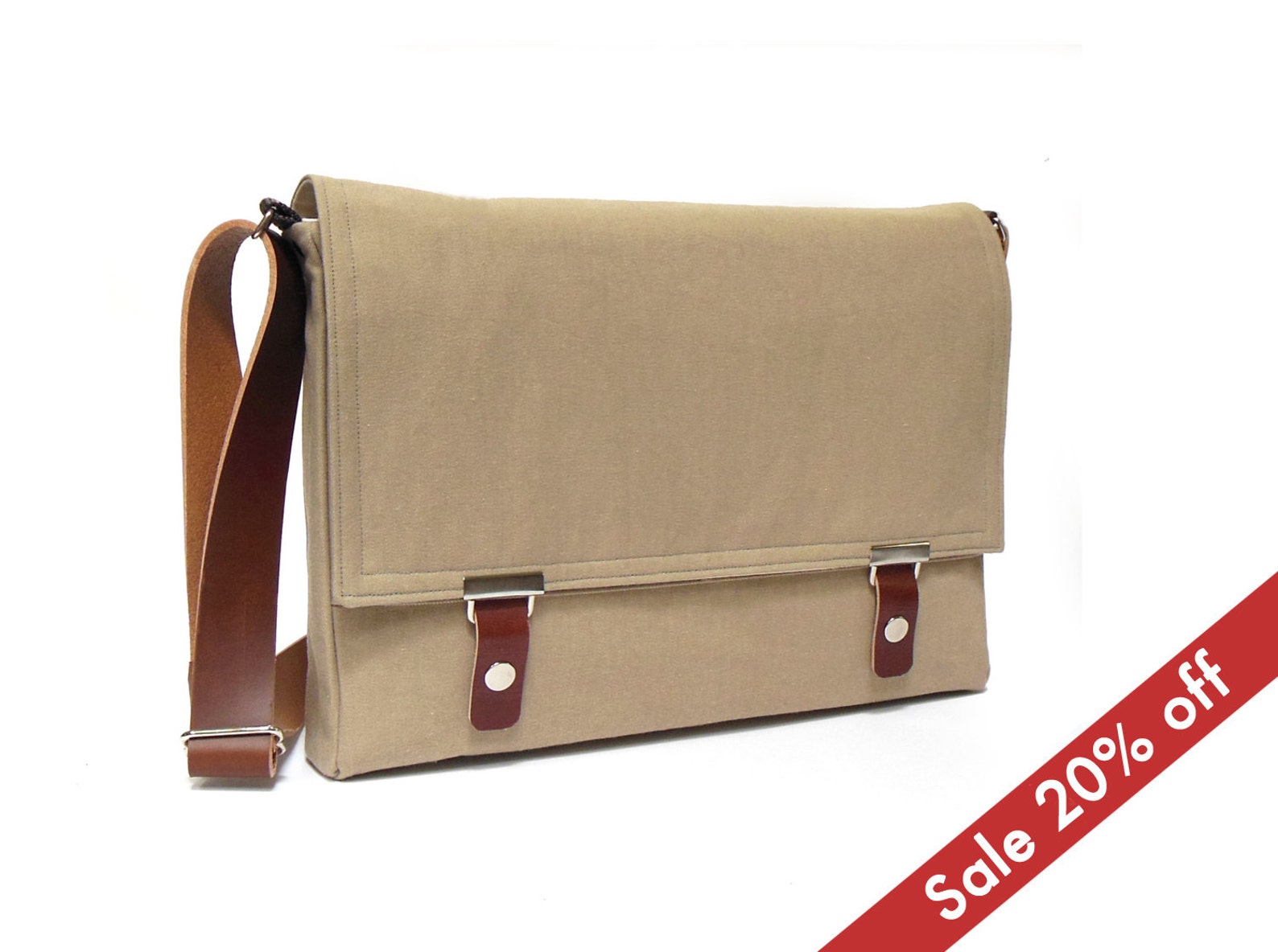 11 / 13 MacBook Air messenger bag sand brown Etsy
