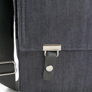 12 MacBook messenger bag dark denim image 2