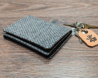 Wallet - gray tweed