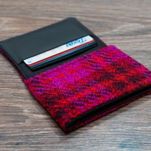 Wallet purple and pink vintage plaid image 2