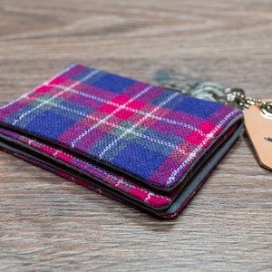 Portemonnaie - Vintage kariert in lila und pink