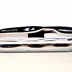 11 / 13 MacBook Air / 12 MacBook Pro messenger bag dove gray herringbone image 4