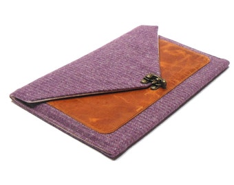 iPad / iPad Air case - plum herringbone