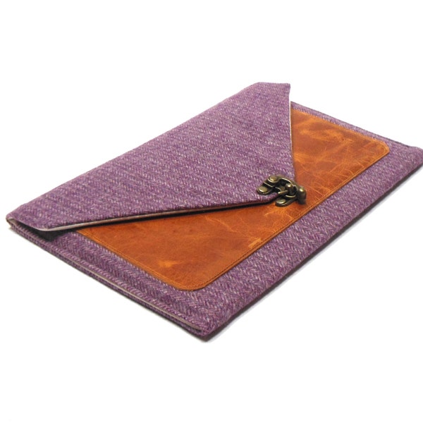 iPad / iPad Air case - plum herringbone