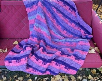 Pretty in Purple and Pink Afghan