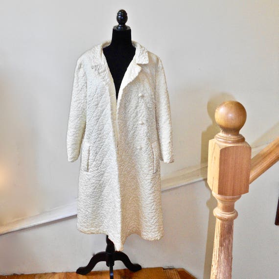 Stunning Quilted Silk Opera Coat - Quilted Evening