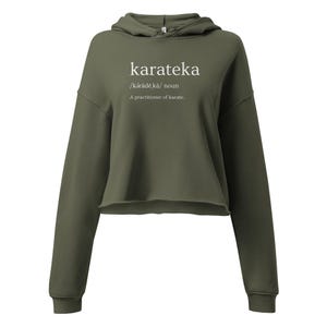 Karateka Definition Karate Crop Hoodie