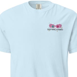 Exceptionally Ordinary Embroidered T-Shirt – Whimsical Glasses Design | Luna Soft Cotton Tee | Cottagecore Aesthetic | Bookish Gift