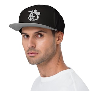 Minimalist &quot;D&quot; Snapback Embroidered Cap | Flat Bill | Unisex | WDW | DCA