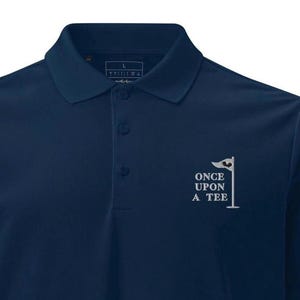 Once Upon a Tee Embroidered Golf Polo | Perfect Gift Golf Fans | Unisex Adidas | WDW DCA | Father&#39;s Day Gift