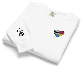 Love Stitched Together Embroidered Halloween Sweatshirt | Not So Spooky Nightmare Shirt |Pumpkin Queen & King | MNSSHP Outfit | Minimalist