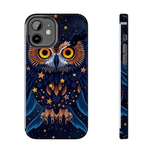 Celestial Owl iPhone Case: Galaxy Starry Night Protective Cover