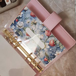 Strawberry Cash Envelopes: A6 Laminated Budget Binder Inserts