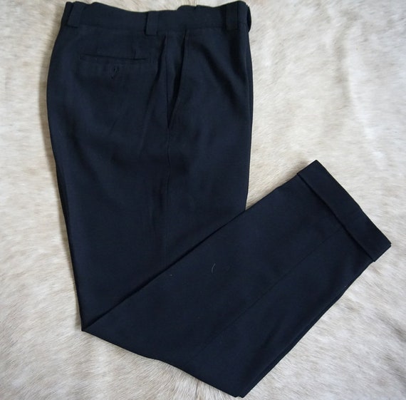 GIANNI VERSACE vintage crepe wool trouser.