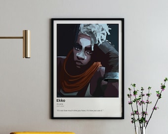 Ekko Arcane Poster: League of Legends TV Show Art (Digital Download)