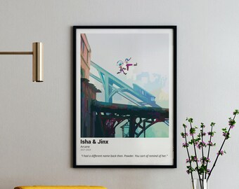 Arcane Jinx & Isha Art Print: Nostalgic Quote, Vector Style (Digital Download)