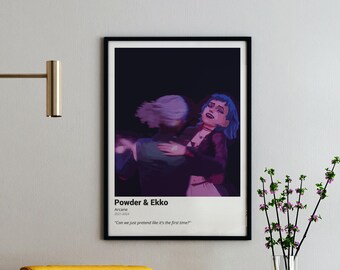 Arcane Powder & Ekko Quote Print: League of Legends Fan Art (Digital Download)