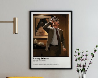 Barney Stinson 'Legendary' Quote Art - HIMYM Vector Print (Digital Download)