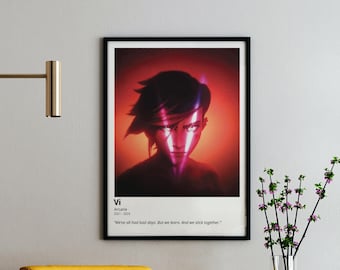 Vi Arcane Poster: League of Legends Vector Art (Digital Download)