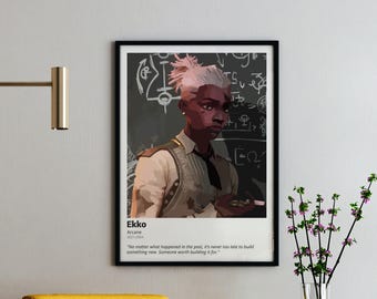 Ekko Arcane Quote Poster: League of Legends Fan Art (Digital Download)