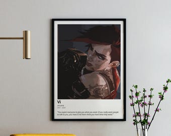 Vi Arcane League of Legends Wall Art: Vector Quote Print (Digital Download)