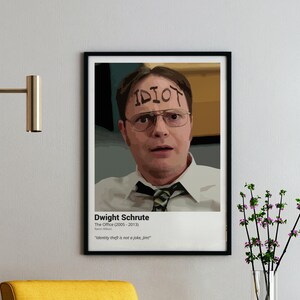 Dwight Schrute &#39;Identity Theft&#39; Quote Art - The Office Vector Poster (Digital Download)