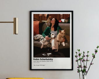 Robin Scherbatsky 'Five Dogs' Art Print: HIMYM Fan Art (Digital Download)