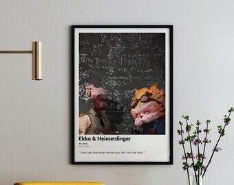 Ekko & Heimerdinger Arcane Quote Poster: League of Legends Wall Art (Digital Download)