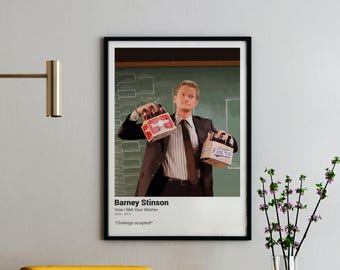 Barney Stinson 'Challenge Accepted' Art Print - HIMYM Vector Poster (Digital Download)