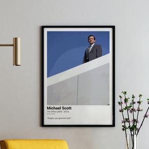 Poster vettoriale di Michael Scott – Cartolina – Stampa citazione The Office – Idea regalo – Download digitale
