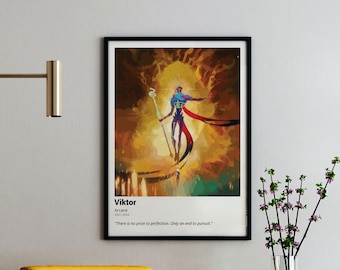 Viktor Arcane Quote Print: League of Legends TV Show Art (Digital Download