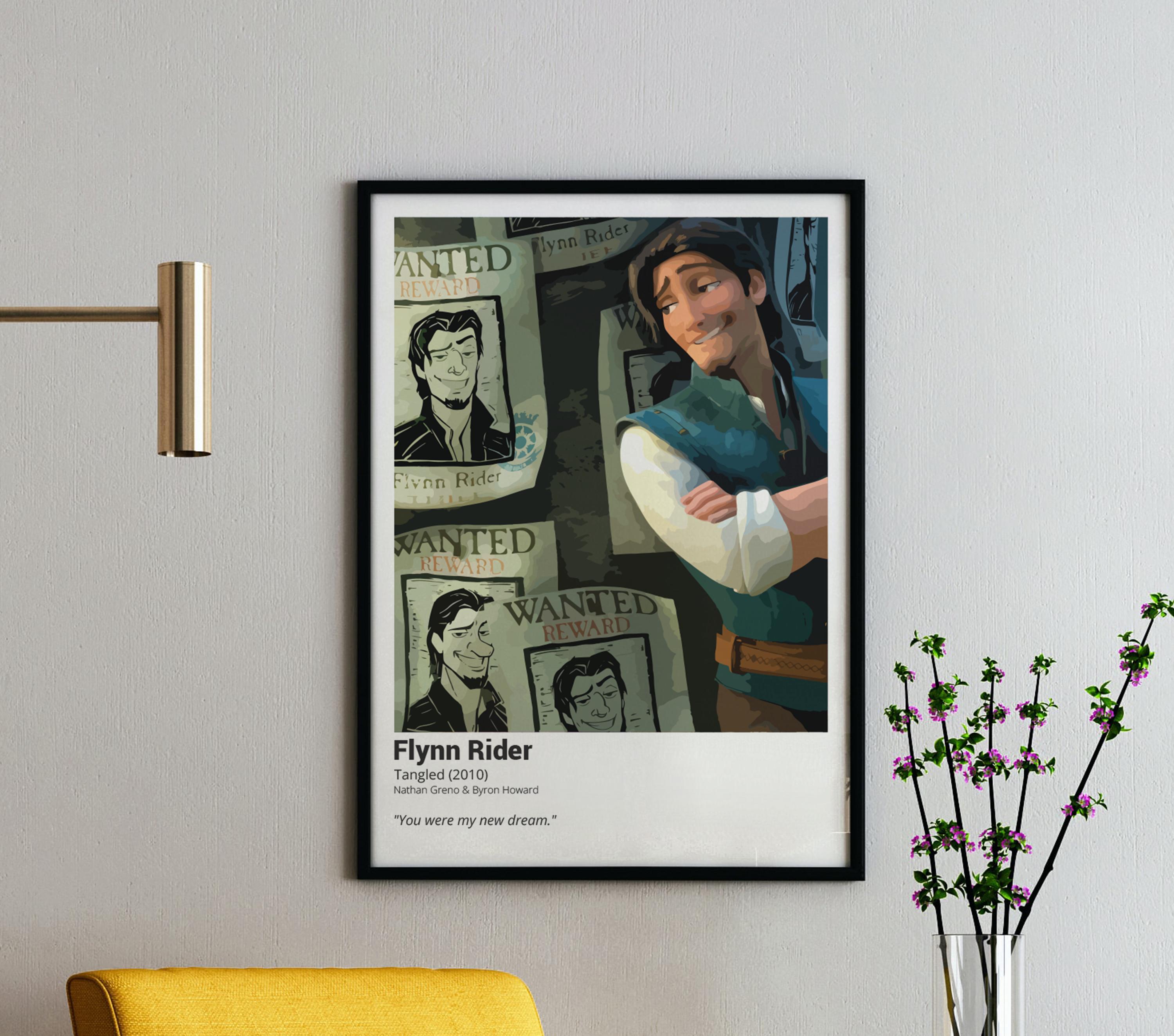 Flynn Rider Wall Art - Tangled Digital Print - Disney Quote Poster - Instant Download Printable Decor - Flynn Rapunzel
