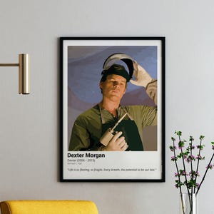 Poster di Dexter Morgan – Serie Dexter Arte murale e cartolina stampabile – Citazione regalo per fan di Dexter – Decorazione drammatica poliziesca – Download immediato
