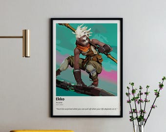Ekko Arcane Poster: League of Legends Fan Art (Digital Download)