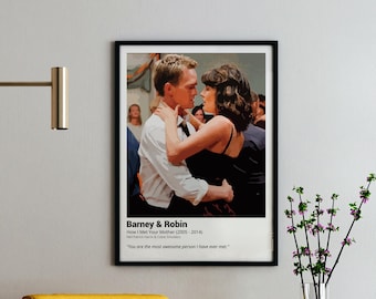 Barney & Robin Art Print: HIMYM Couple Quote (Digital Download)