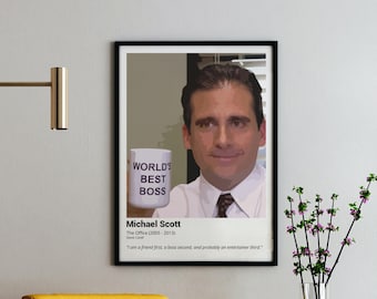 Michael Scott 'World's Best Boss' Print – The Office TV Show (Digital Download)