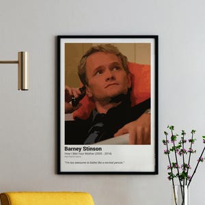 Poster vettoriale di Barney Stinson – Cartolina – Stampa con citazione di How I Met Your Mother – Idea regalo – Download digitale - HIMYM