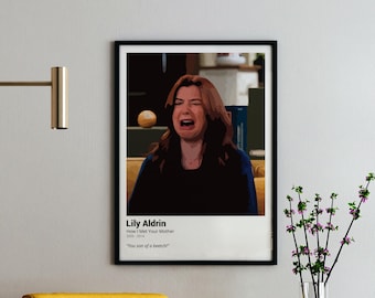 Lily Aldrin 'Son of a Beetch' HIMYM Quote Poster (Digital Download)