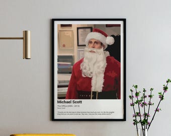 Michael Scott Santa Quote Print: The Office Christmas Wall Art (Digital Download)