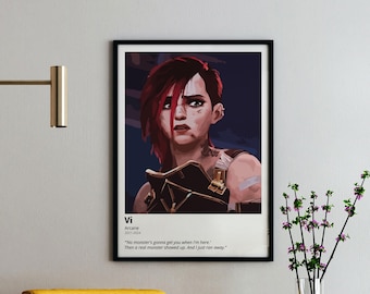 Vi Arcane Quote Print: League of Legends Wall Art (Digital Download