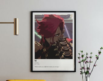 Vi Arcane Poster: League of Legends Vector Art Print (Digital Download)