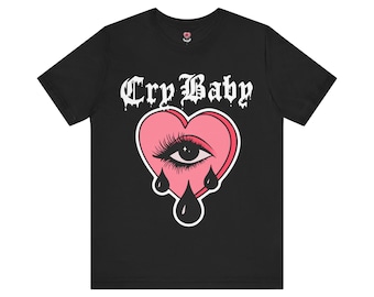 Cry Baby Graphic Tee: Emo Sad Girls Club Unisex T-Shirt
